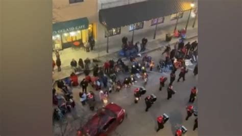 Police cordon off a crime scene on November 21, 2021 in <strong>Waukesha</strong>, Wisconsin. . Waukesha parade video